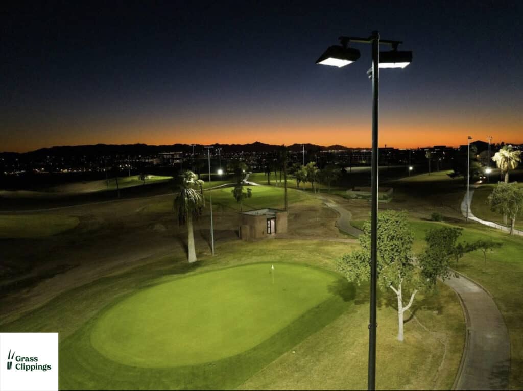 Grass Clippings Rolling Hills Night Golf