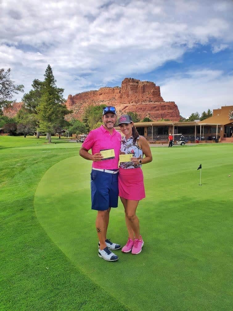 Mr Mrs Golf at the Arizona Golf Association 2022 Mixed Stix Four-Ball Golf Tournament